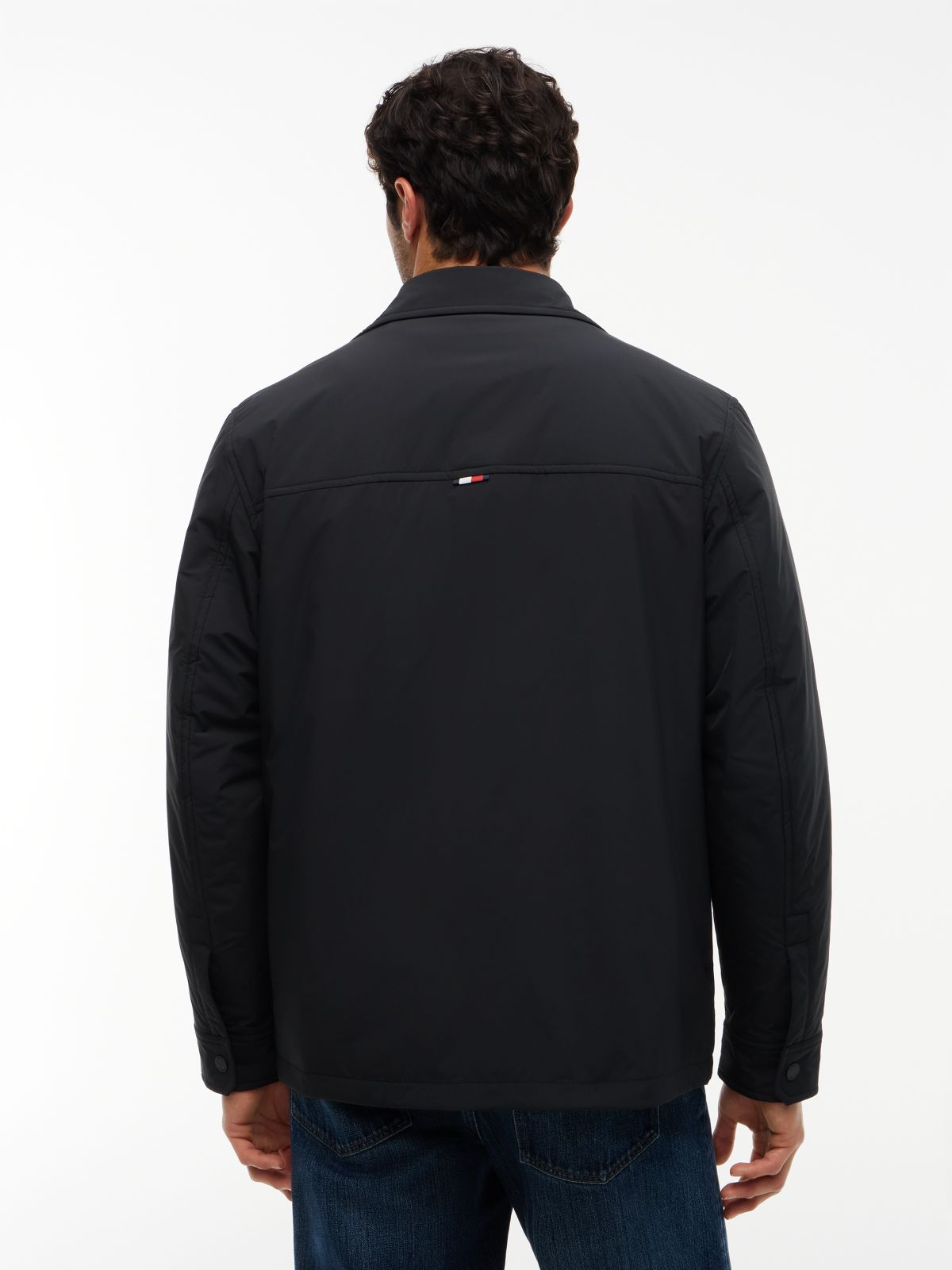 Lightweight Packable Shirt Jacket — Black