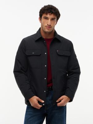 Lightweight Packable Shirt Jacket, Black