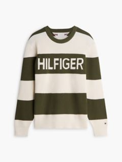 Hilfiger Logo Waffle-Knit Sweater — Huntsman Green 5