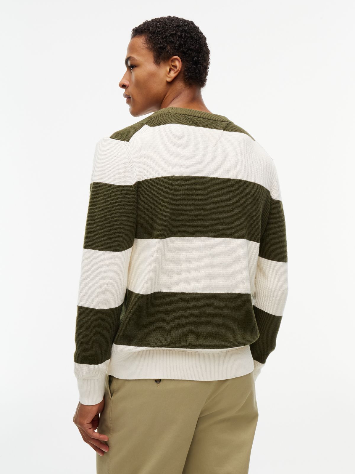 Hilfiger Logo Waffle-Knit Sweater — Huntsman Green