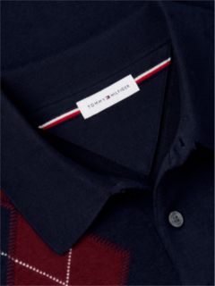 Argyle Sweater Polo — Navy Blue 6