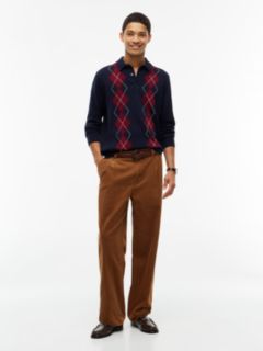 Argyle Sweater Polo — Navy Blue 2