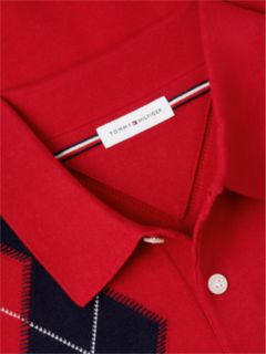 Argyle Sweater Polo — Red 6