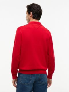 Argyle Sweater Polo — Red 4