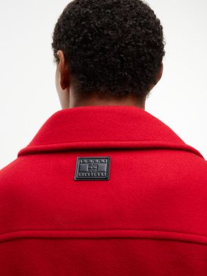 Мужская куртка Tommy Hilfiger Wool-Blend Field, цвет: Красный — фото 4
