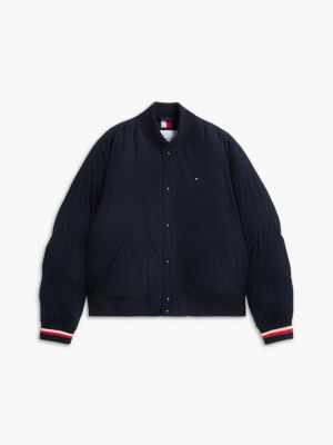 Мужская куртка Tommy Hilfiger Water-Repellent Padded Bomber, цвет: Тёмно-синий — фото 6