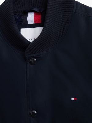 Мужская куртка Tommy Hilfiger Water-Repellent Padded Bomber, цвет: Тёмно-синий — фото 7