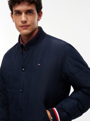 Мужская куртка Tommy Hilfiger Water-Repellent Padded Bomber, цвет: Тёмно-синий — фото 3
