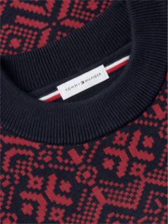 Fair Isle Crewneck Sweater — Regatta Red 6