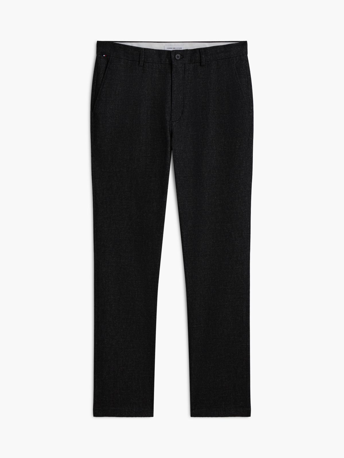 Heathered Straight Chino — Black