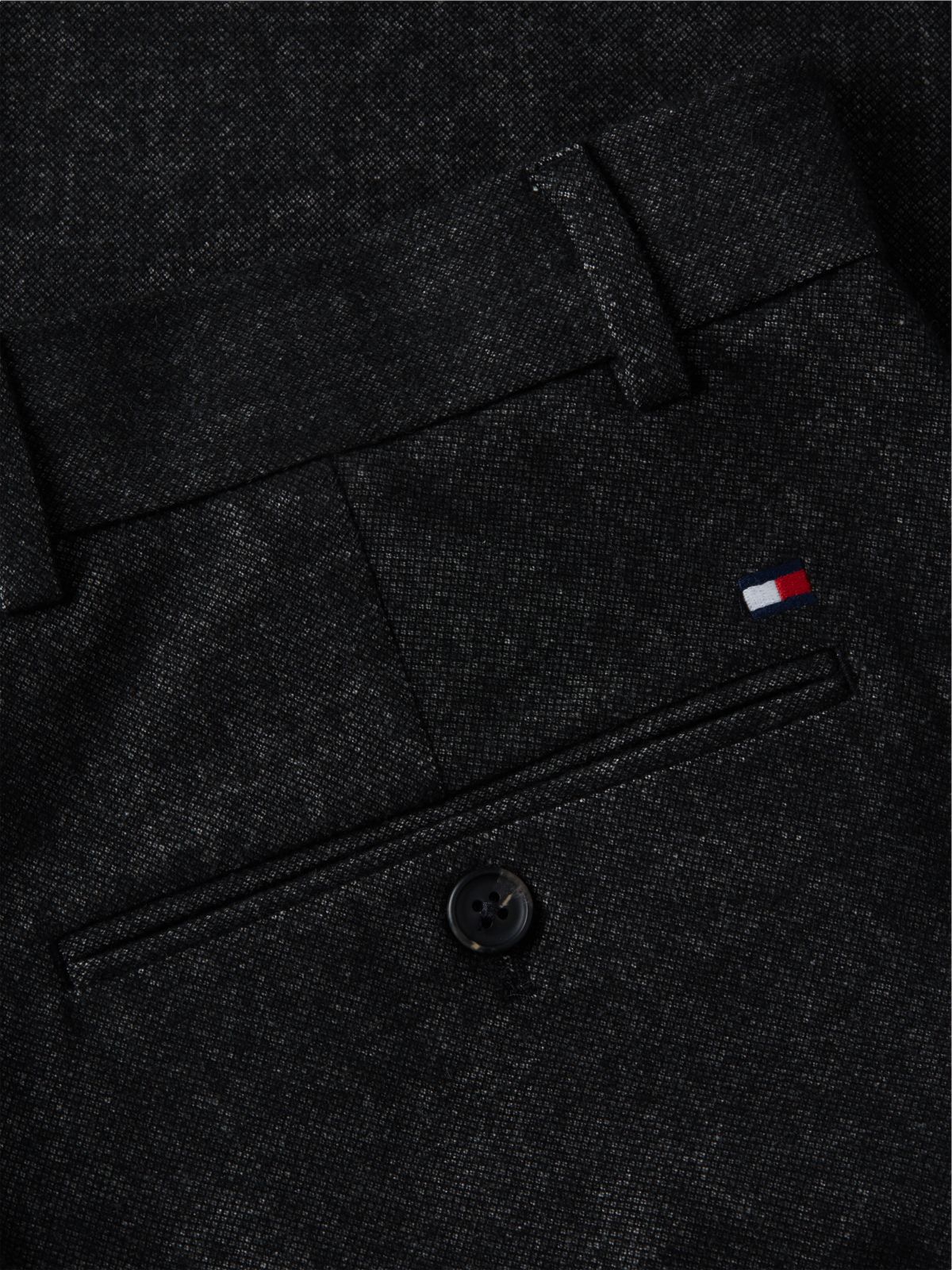 Heathered Straight Chino — Black