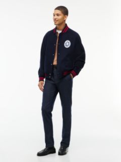 Heathered Straight Chino — Navy Blue 2