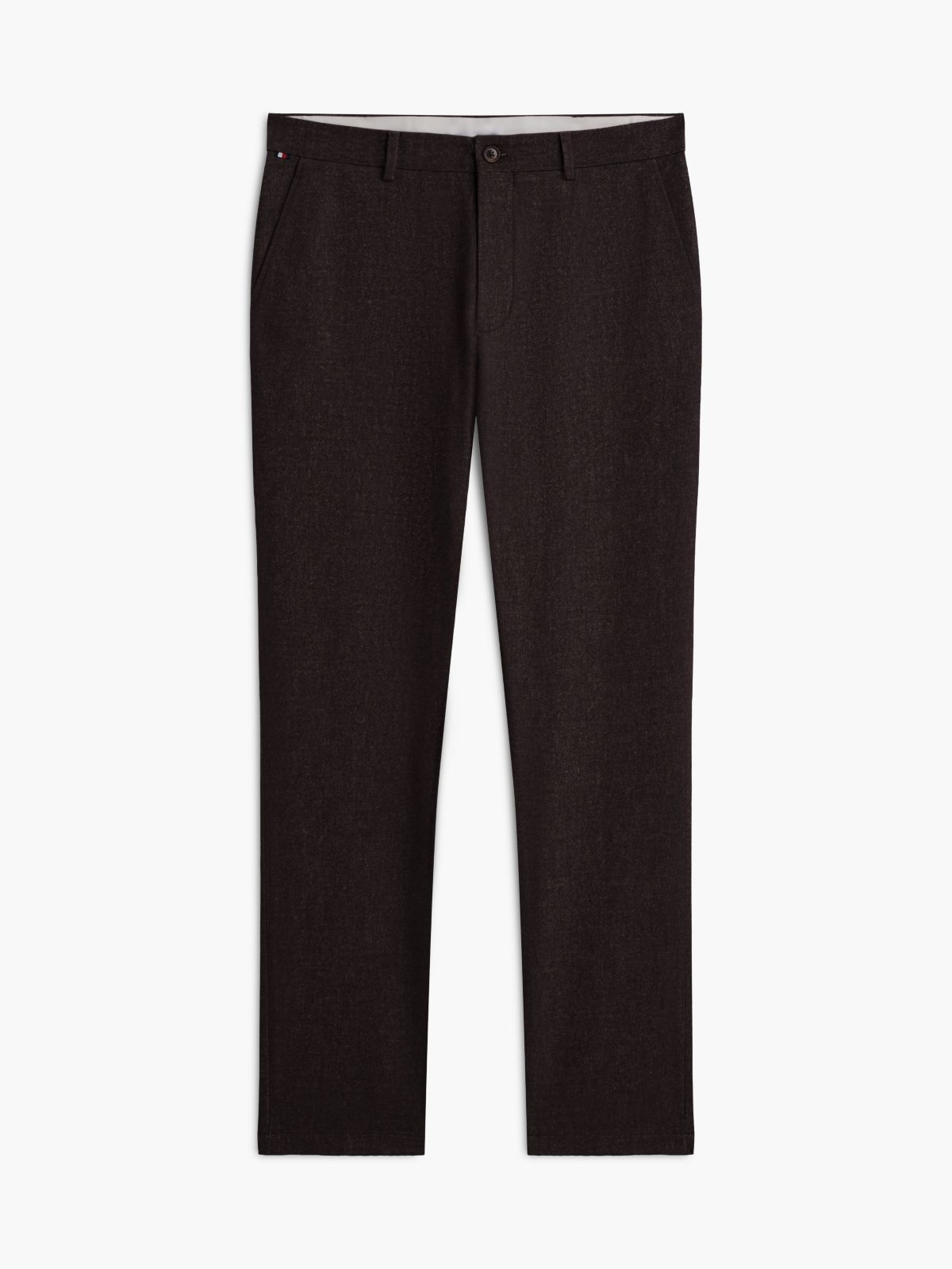 Heathered Straight Chino — Dark Coffee