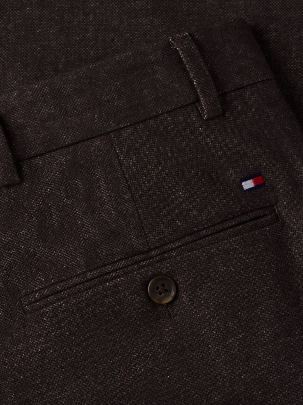 Heathered Straight Chino — Dark Coffee