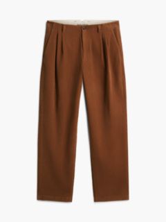Relaxed Pleated Corduroy Pant — Timeless Tawny 7