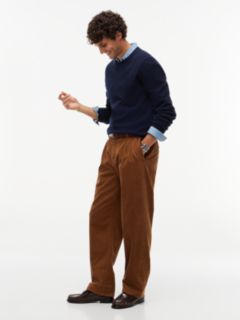 Relaxed Pleated Corduroy Pant — Timeless Tawny 3