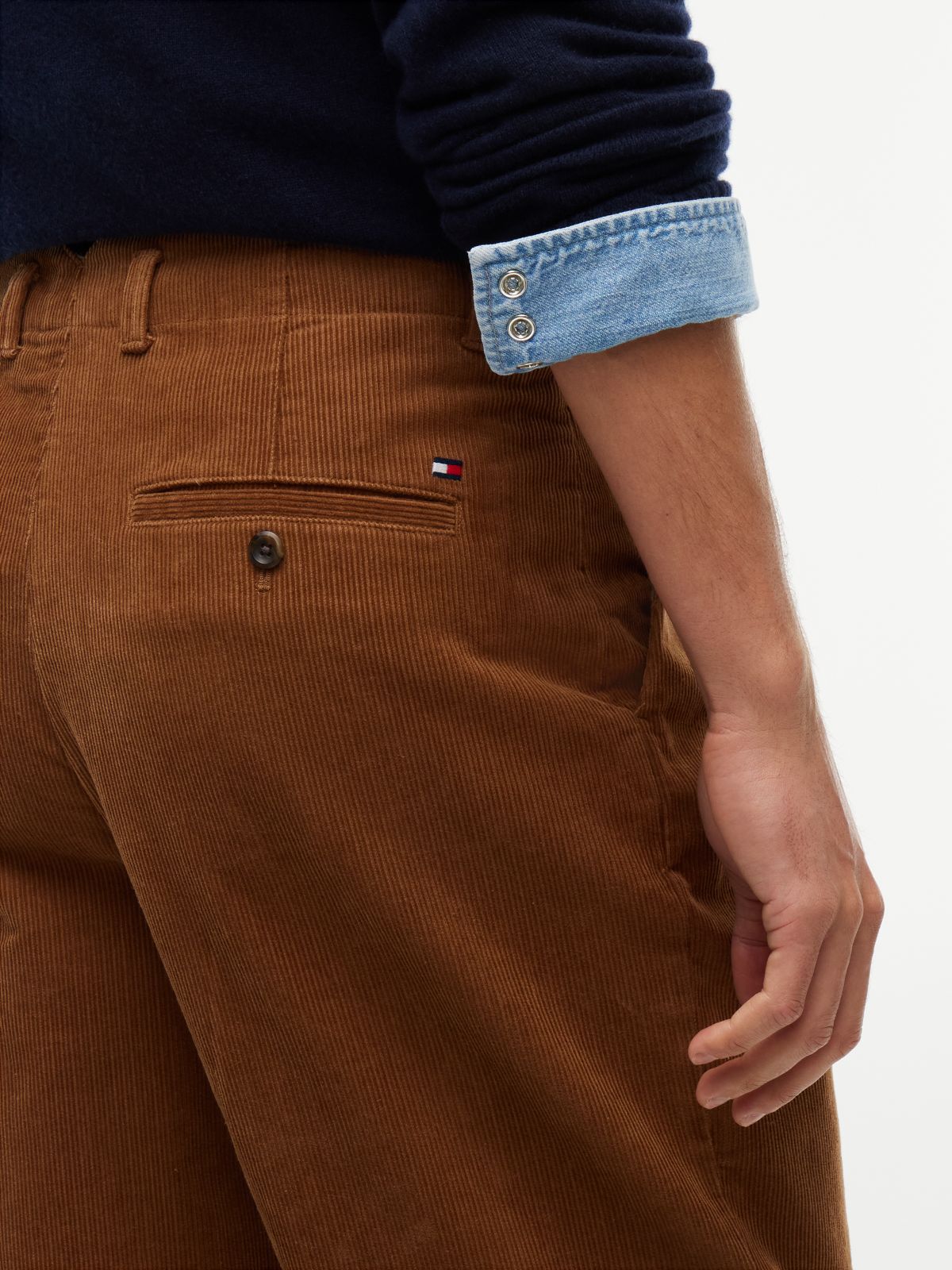 Relaxed Pleated Corduroy Pant — Timeless Tawny
