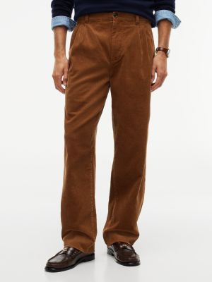 Relaxed Pleated Corduroy Pant, Timeless Tawny