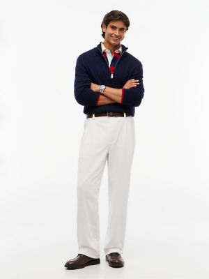 Мужские брюки Tommy Hilfiger Relaxed Pleated Corduroy, цвет: Слоновая кость шёлковый — фото 2
