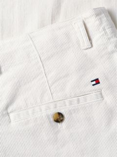 Relaxed Pleated Corduroy Pant — Ivory Silk 6