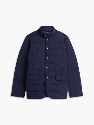 Мужская куртка Tommy Hilfiger New York Label Water-Repellent Packable, цвет: Тёмно-синий — фото 6