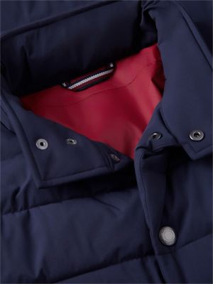 Мужская куртка Tommy Hilfiger New York Label Water-Repellent Packable, цвет: Тёмно-синий — фото 7