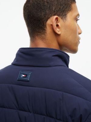 Мужская куртка Tommy Hilfiger New York Label Water-Repellent Packable, цвет: Тёмно-синий — фото 4