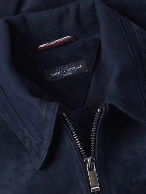 Мужская куртка Tommy Hilfiger New York Label Nubuck Leather, цвет: Тёмно-синий — фото 7