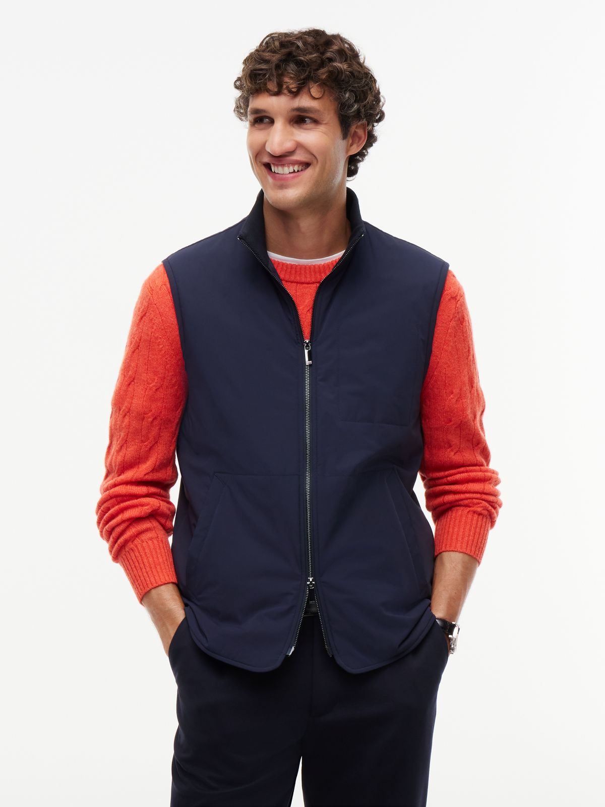 New York Label 3-in-1 Performance Coat — Navy Blue