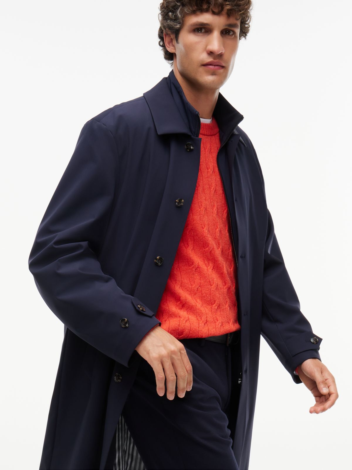New York Label 3-in-1 Performance Coat — Navy Blue