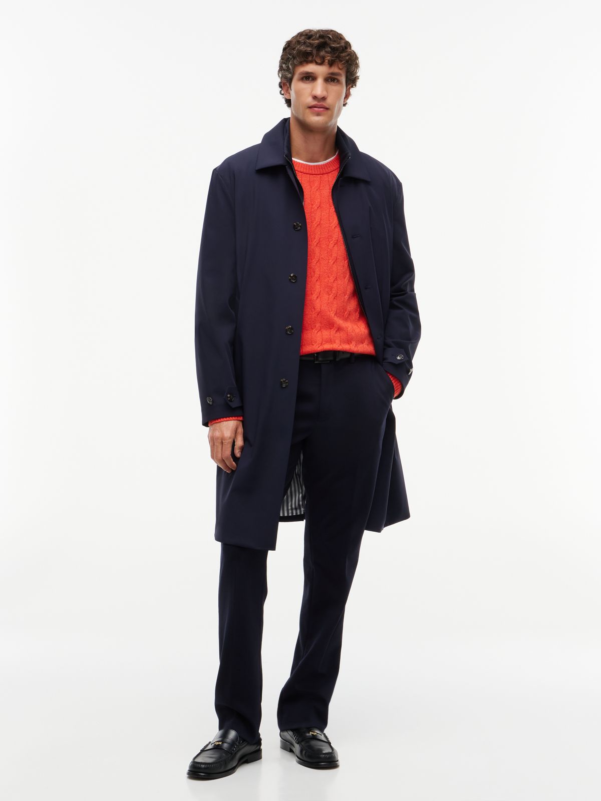 New York Label 3-in-1 Performance Coat — Navy Blue