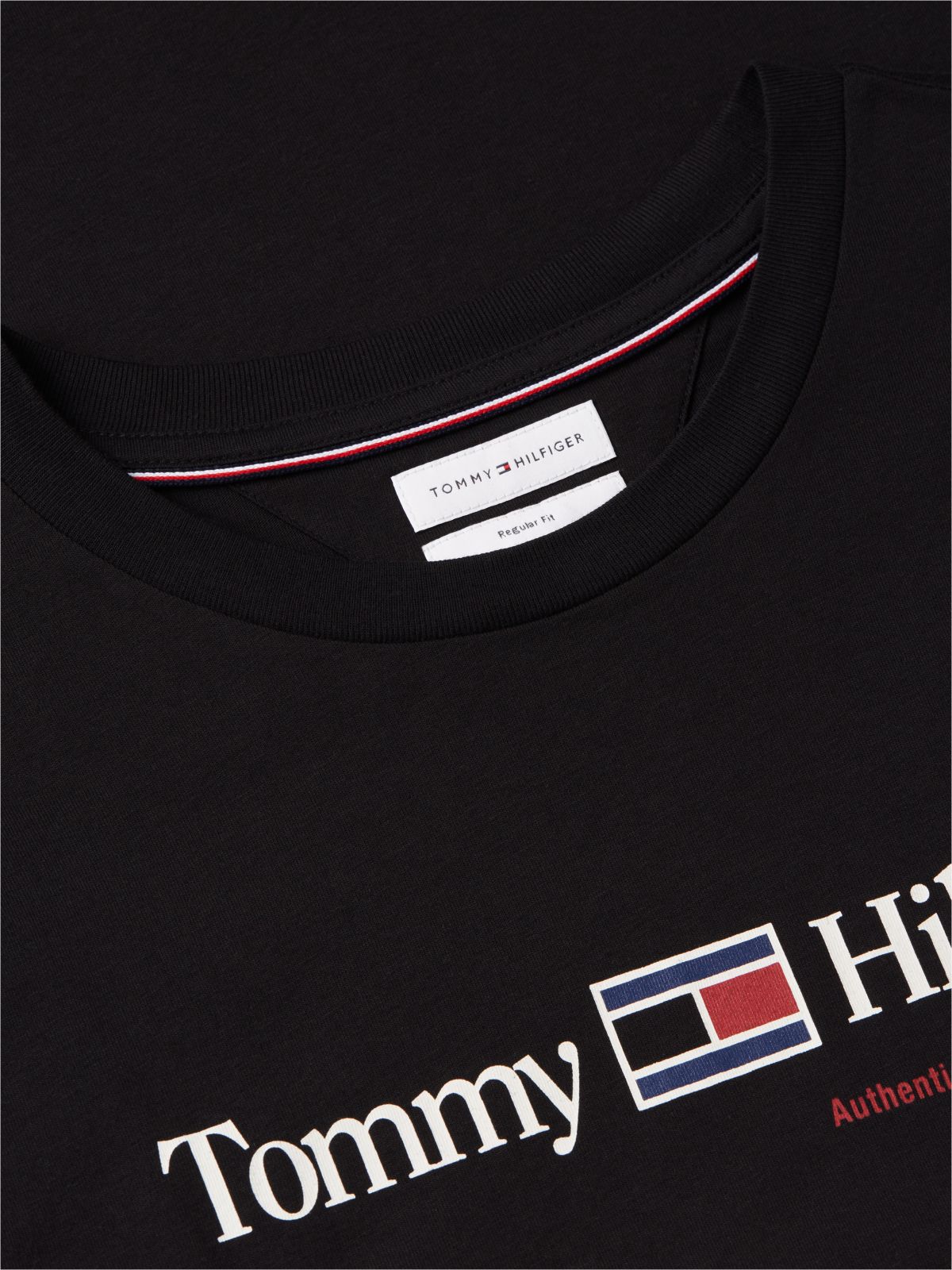 Hilfiger Flag Logo T-Shirt — Black