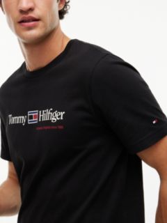 Hilfiger Flag Logo T-Shirt — Black 3