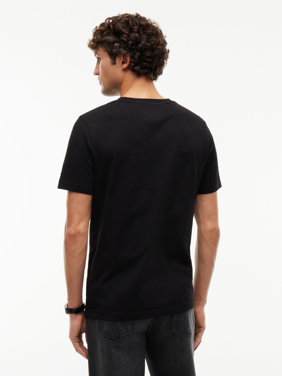 Hilfiger Flag Logo T-Shirt — Black
