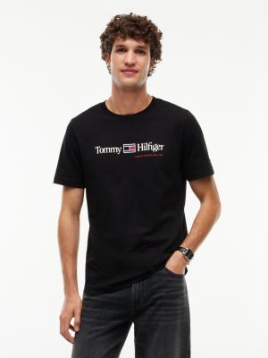 Hilfiger Flag Logo T-Shirt, Black