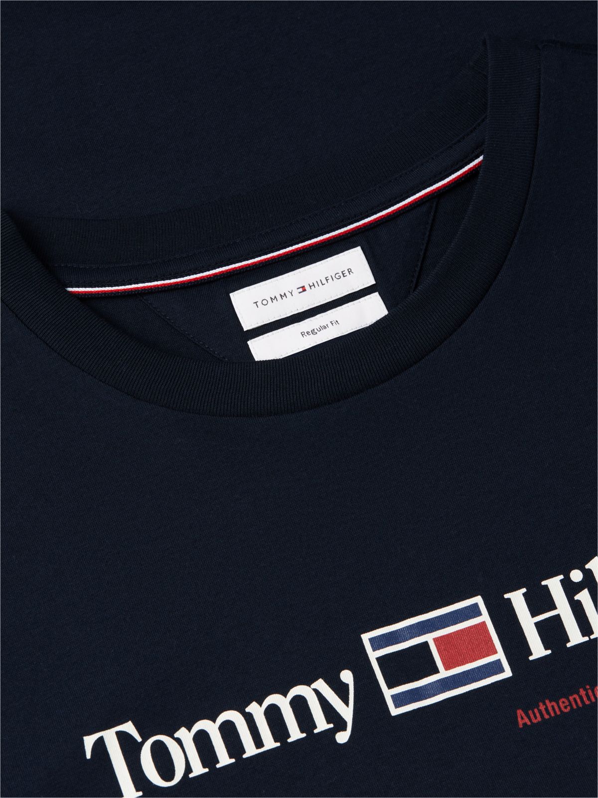 Hilfiger Flag Logo T-Shirt — Navy Blue