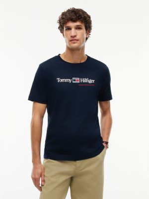Hilfiger Flag Logo T-Shirt, Navy Blue