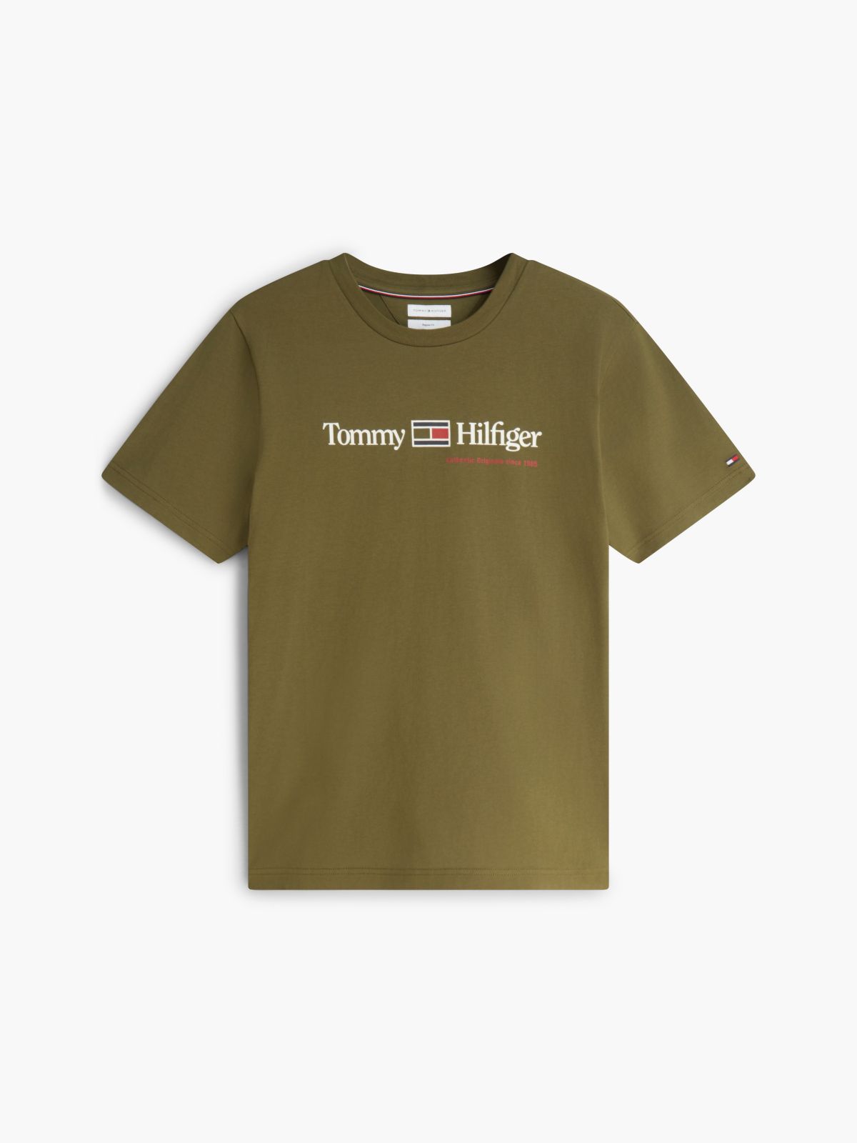 Hilfiger Flag Logo T-Shirt — Huntsman Green