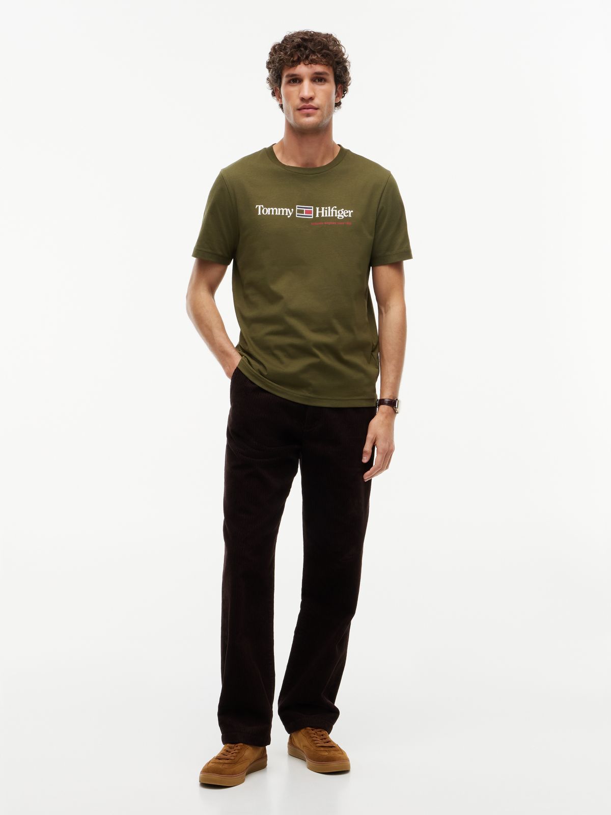 Hilfiger Flag Logo T-Shirt — Huntsman Green