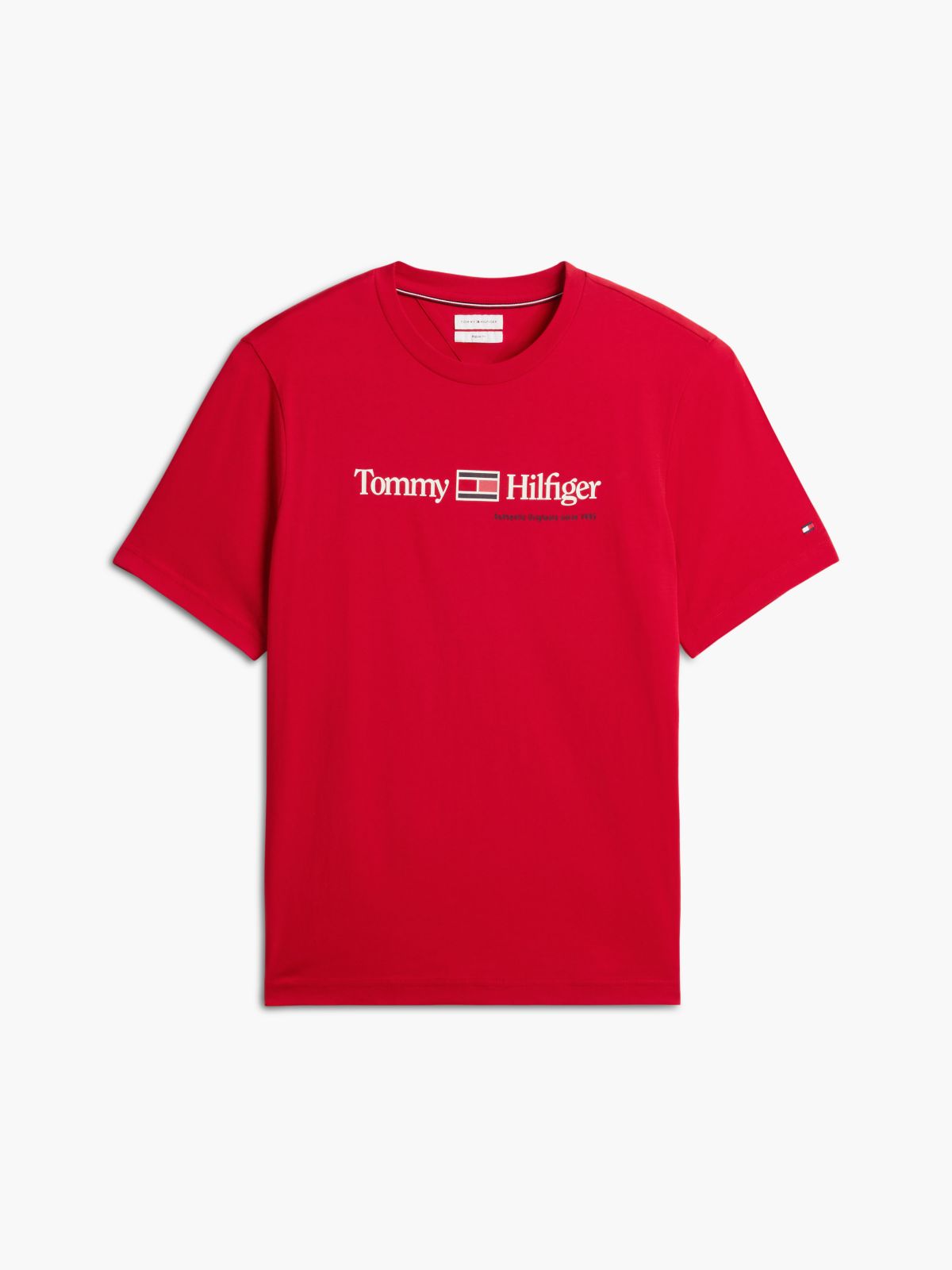 Hilfiger Flag Logo T-Shirt — Medium Red