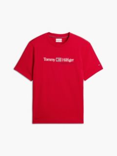 Hilfiger Flag Logo T-Shirt — Medium Red 5