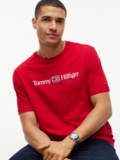 Hilfiger Flag Logo T-Shirt — Medium Red 3