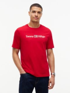 Hilfiger Flag Logo T-Shirt — Medium Red 1