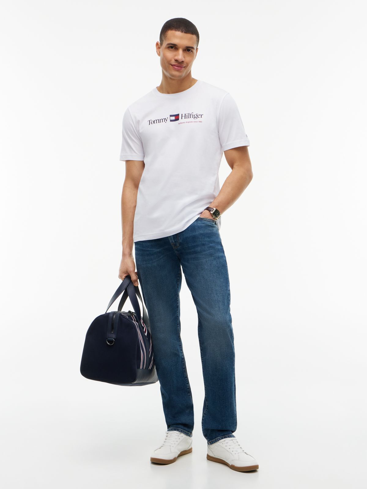 Hilfiger Flag Logo T-Shirt — White