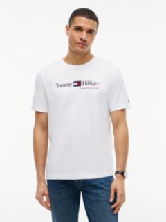 Hilfiger Flag Logo T-Shirt — White 1