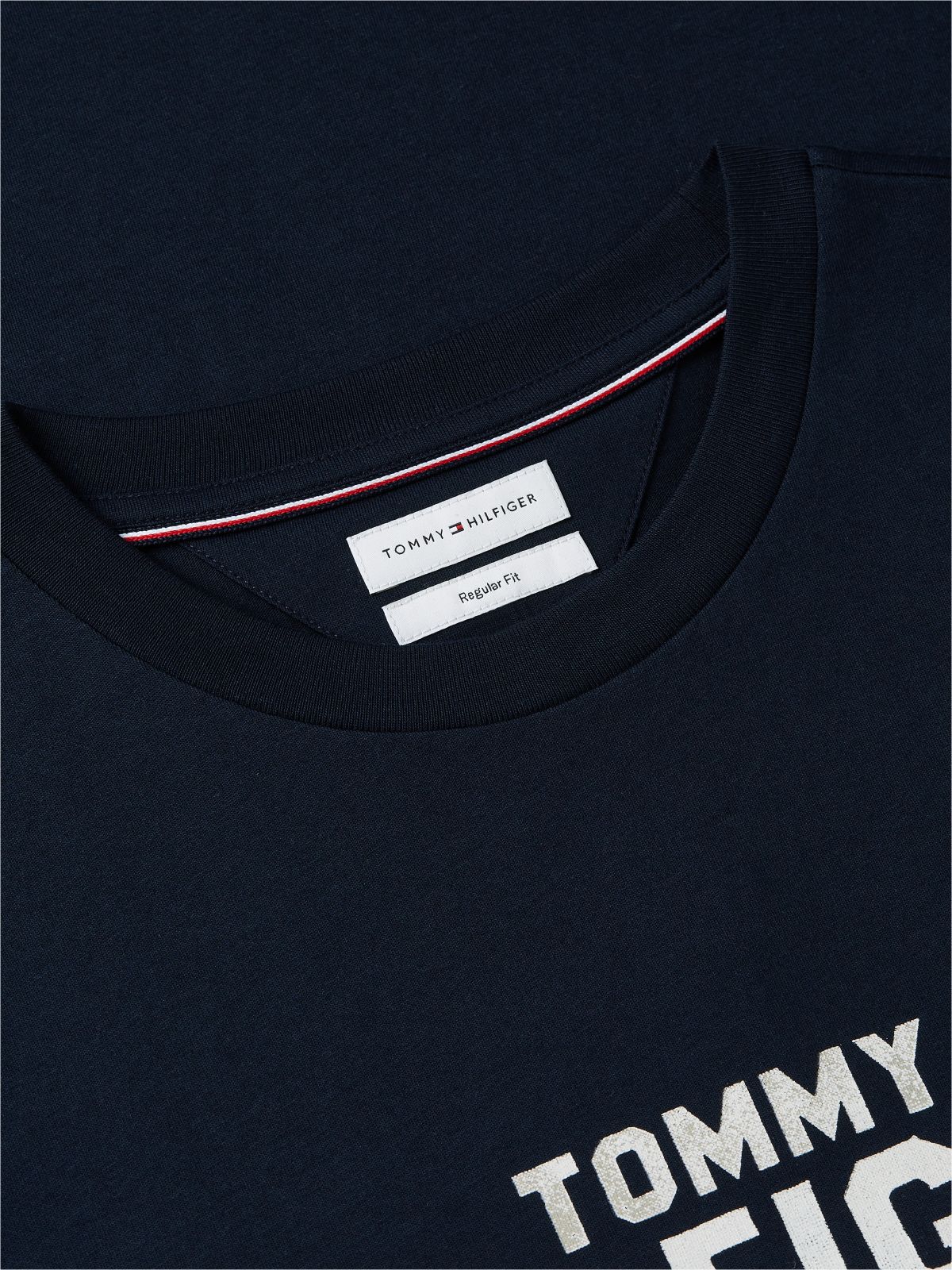 Classic Hilfiger Logo T-Shirt — Navy Blue