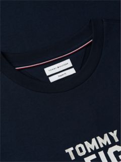 Classic Hilfiger Logo T-Shirt — Navy Blue 6