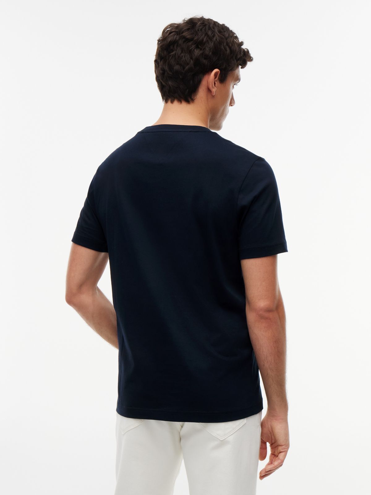 Classic Hilfiger Logo T-Shirt — Navy Blue