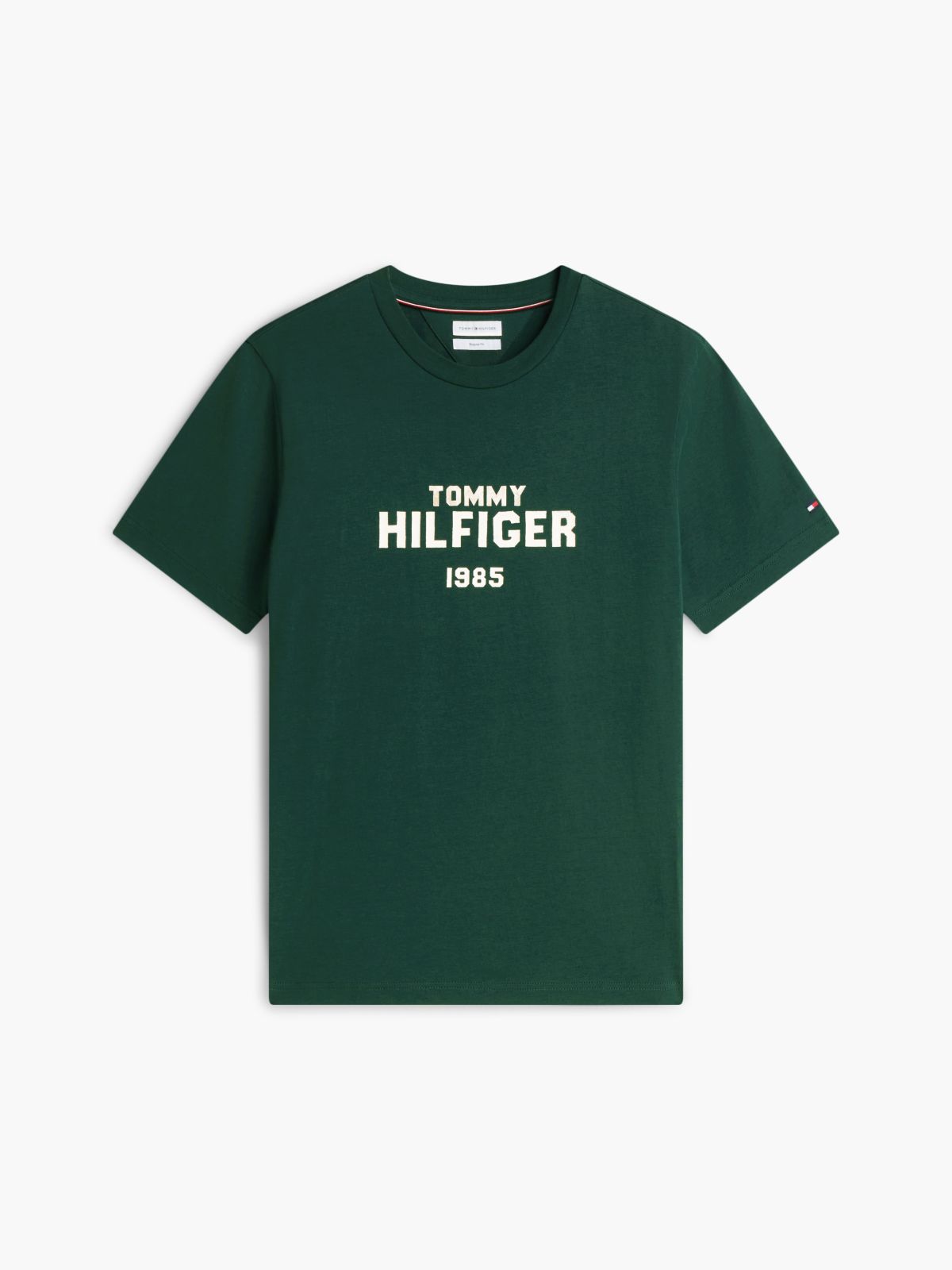 Classic Hilfiger Logo T-Shirt — Ornamental Green
