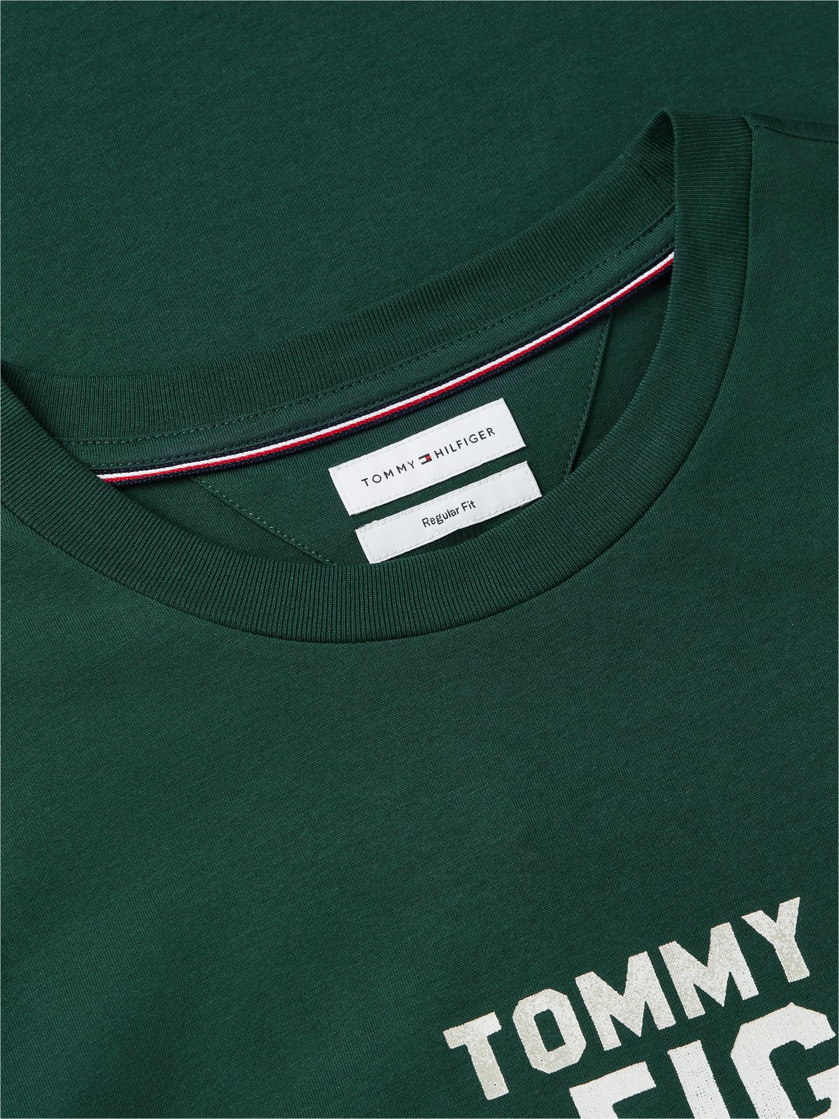 Classic Hilfiger Logo T-Shirt — Ornamental Green